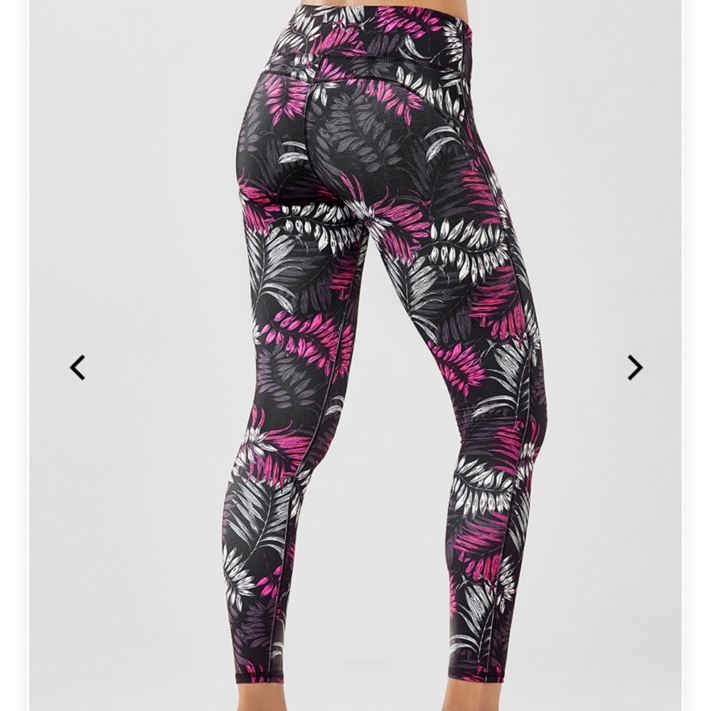 Fabletics Mid Rise Printed PureLuxe Leggings SM